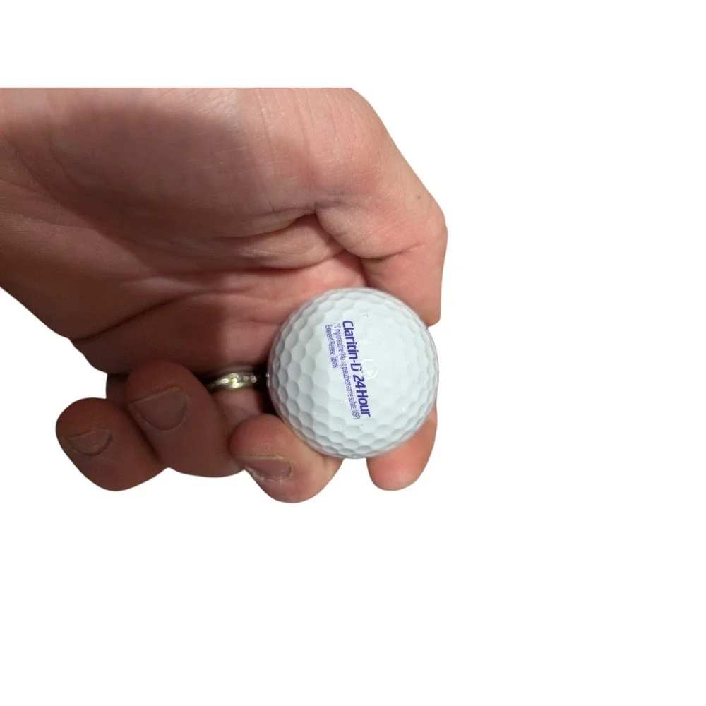 Claritin Drug Rep Collectible Golf Balls Pharmaceutical Ad Pinnacle 3 Balls